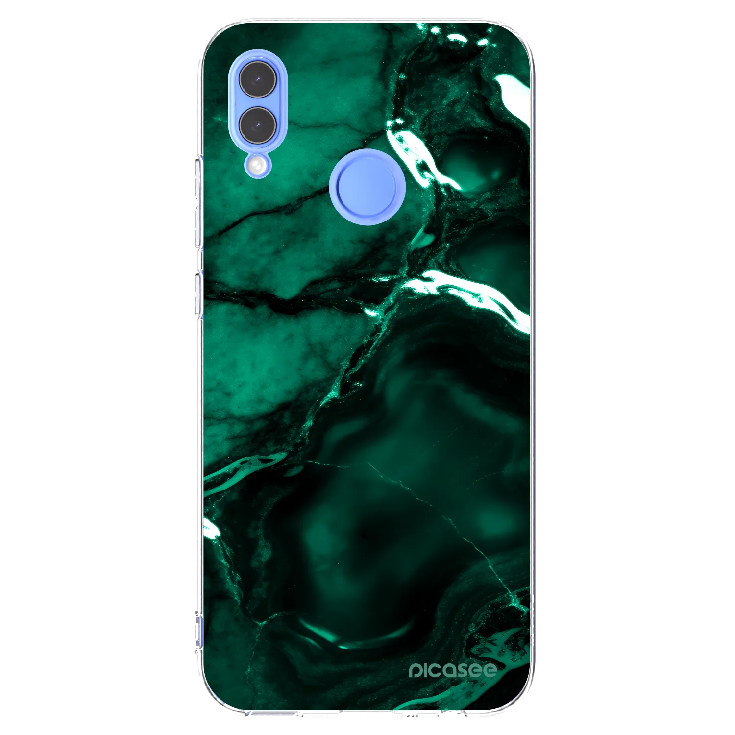 Picasee silikónový prehľadný obal pre Honor 10 Lite - Dark emerald