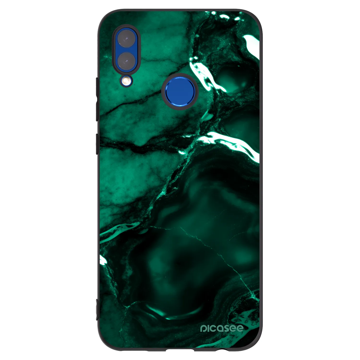 Picasee silikónový čierny obal pre Honor 10 Lite - Dark emerald