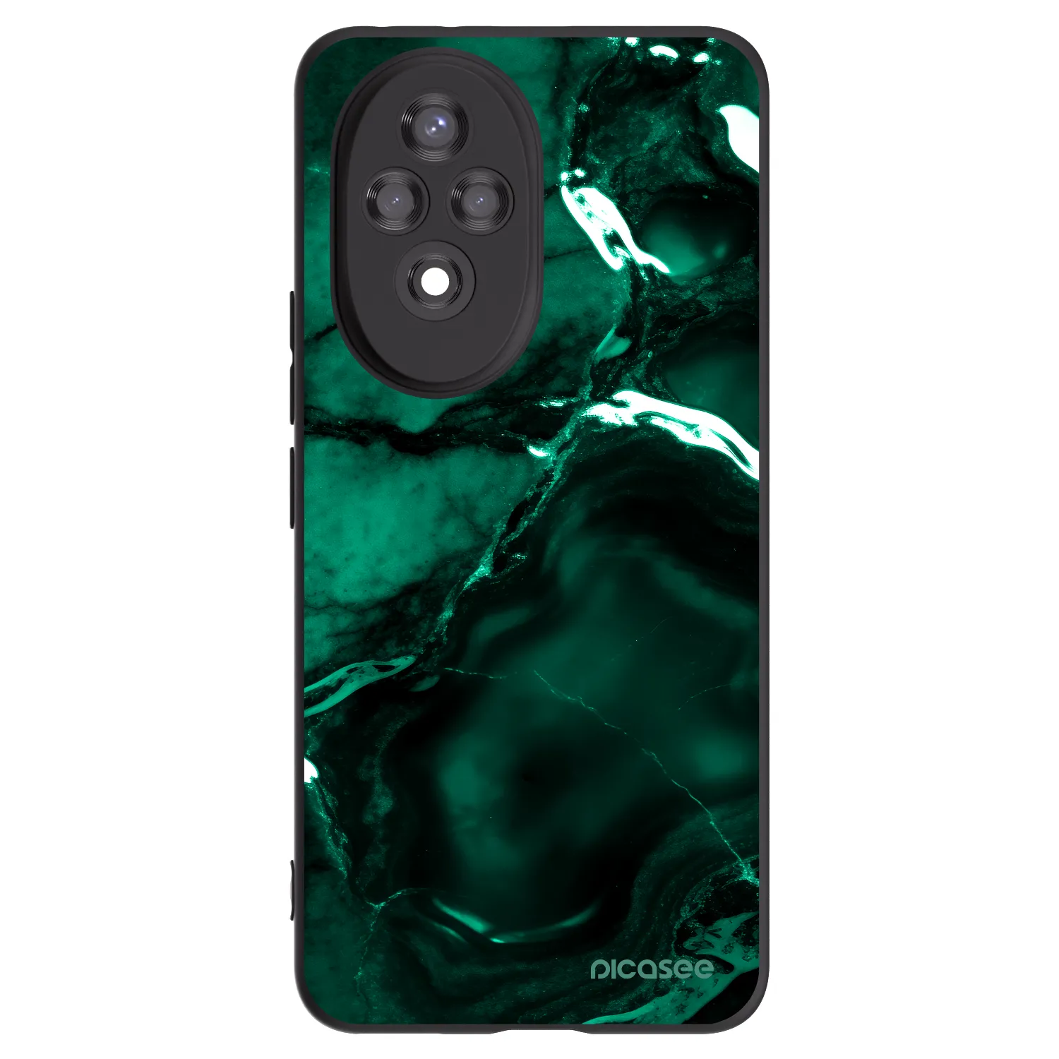 Picasee silikónový čierny obal pre Honor 200 Pro 5G - Dark emerald