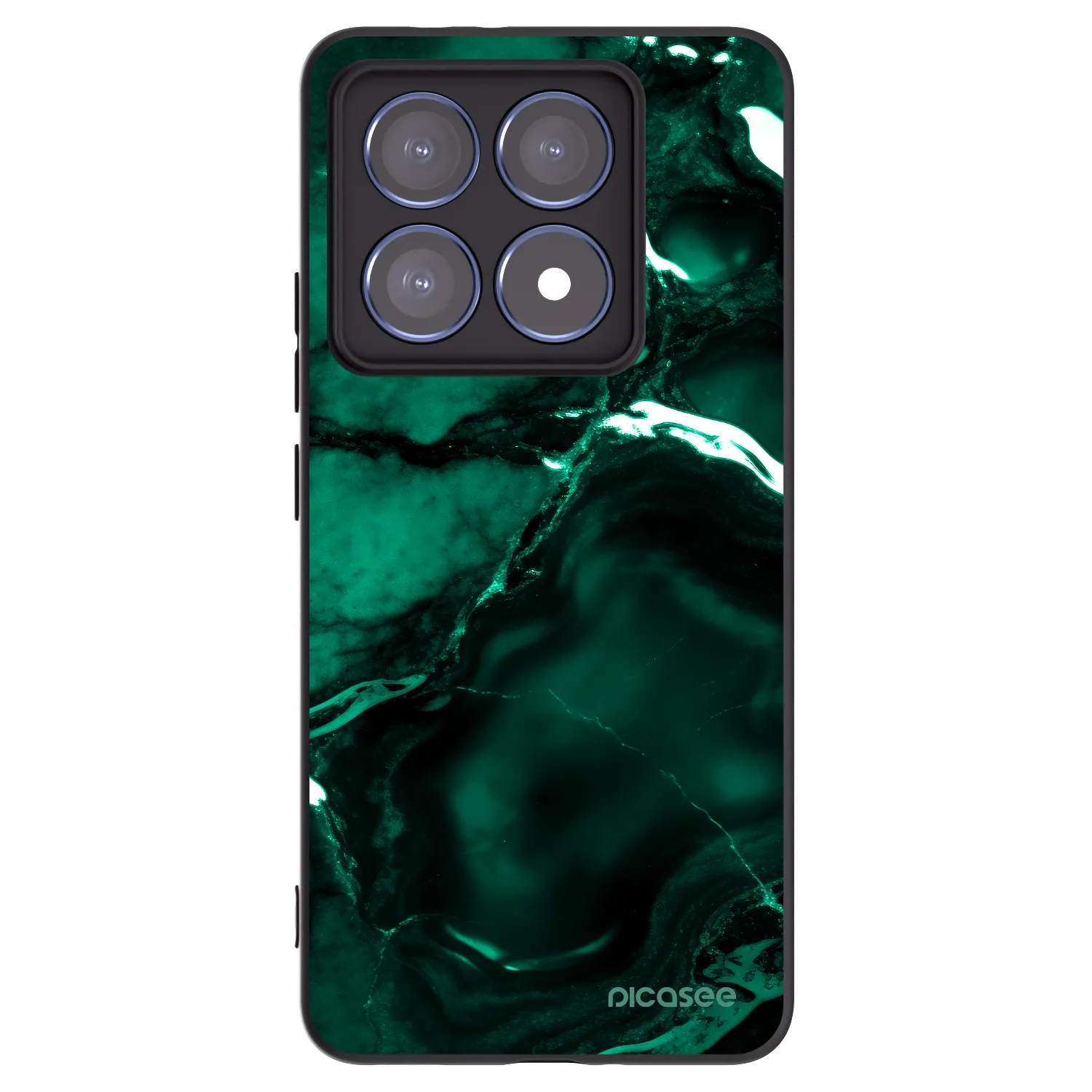 Picasee silikónový čierny obal pre Xiaomi 14T Pro - Dark emerald