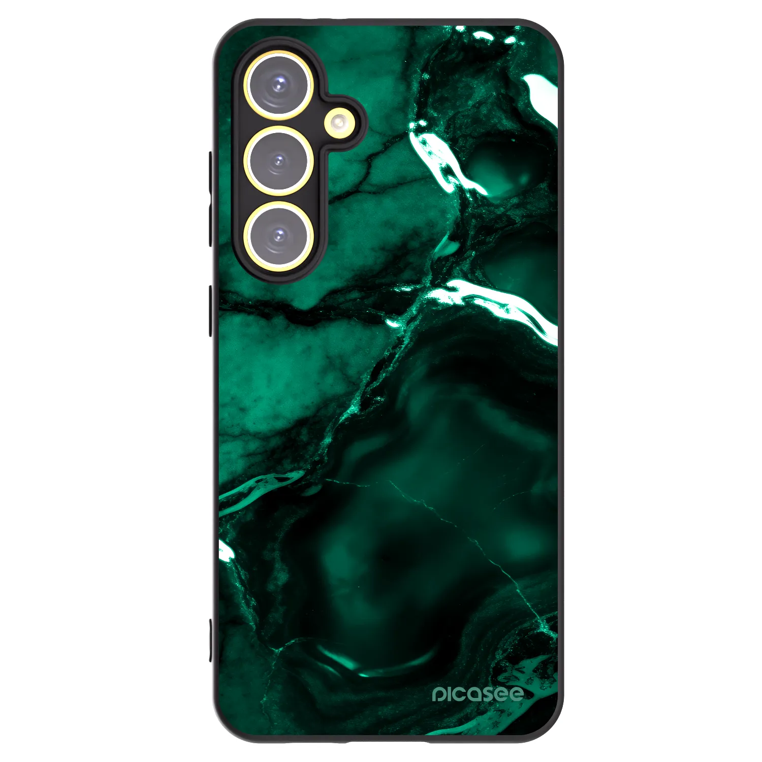 Picasee silikónový čierny obal pre Samsung Galaxy S24 FE S721B - Dark emerald