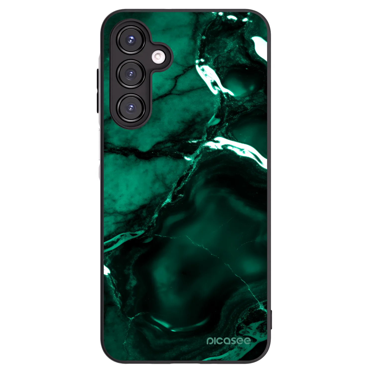 Picasee silikónový čierny obal pre Samsung Galaxy A16 5G - Dark emerald