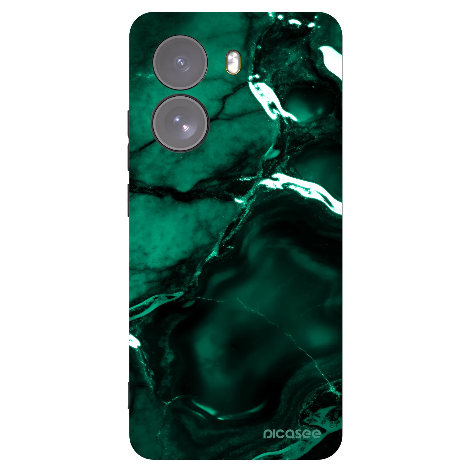 Picasee silikónový čierny obal pre Xiaomi Poco X7 - Dark emerald