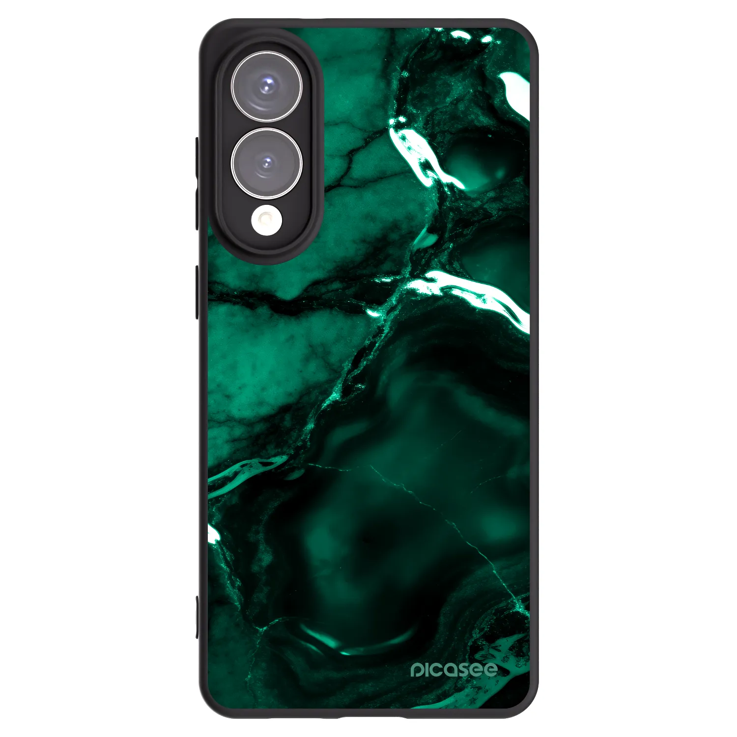 Picasee silikónový čierny obal pre Samsung Galaxy S25 Edge 5G - Dark emerald