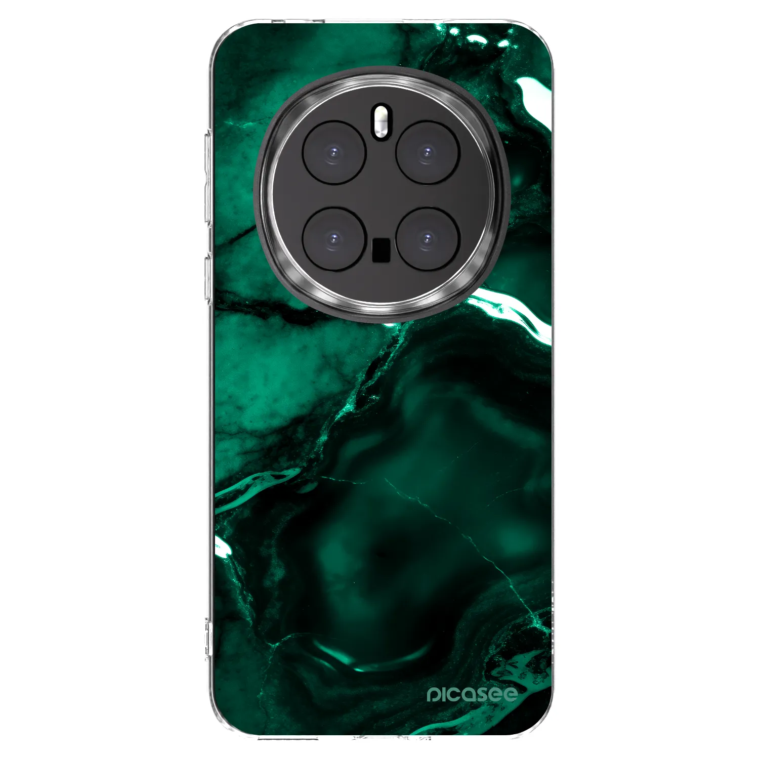 Picasee silikónový prehľadný obal pre Honor Magic7 Pro 5G - Dark emerald