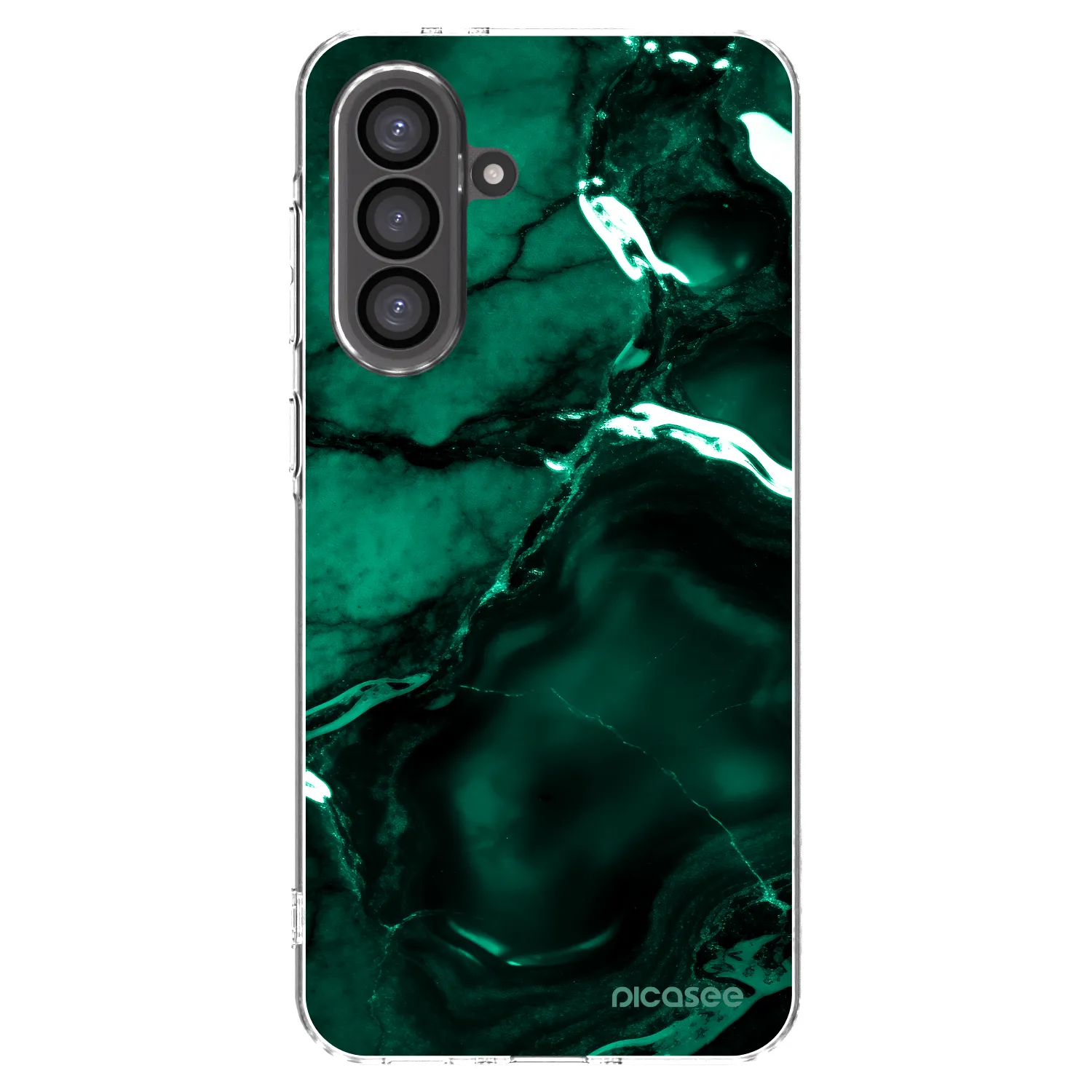Picasee silikónový prehľadný obal pre Samsung Galaxy A56 5G A566B - Dark emerald