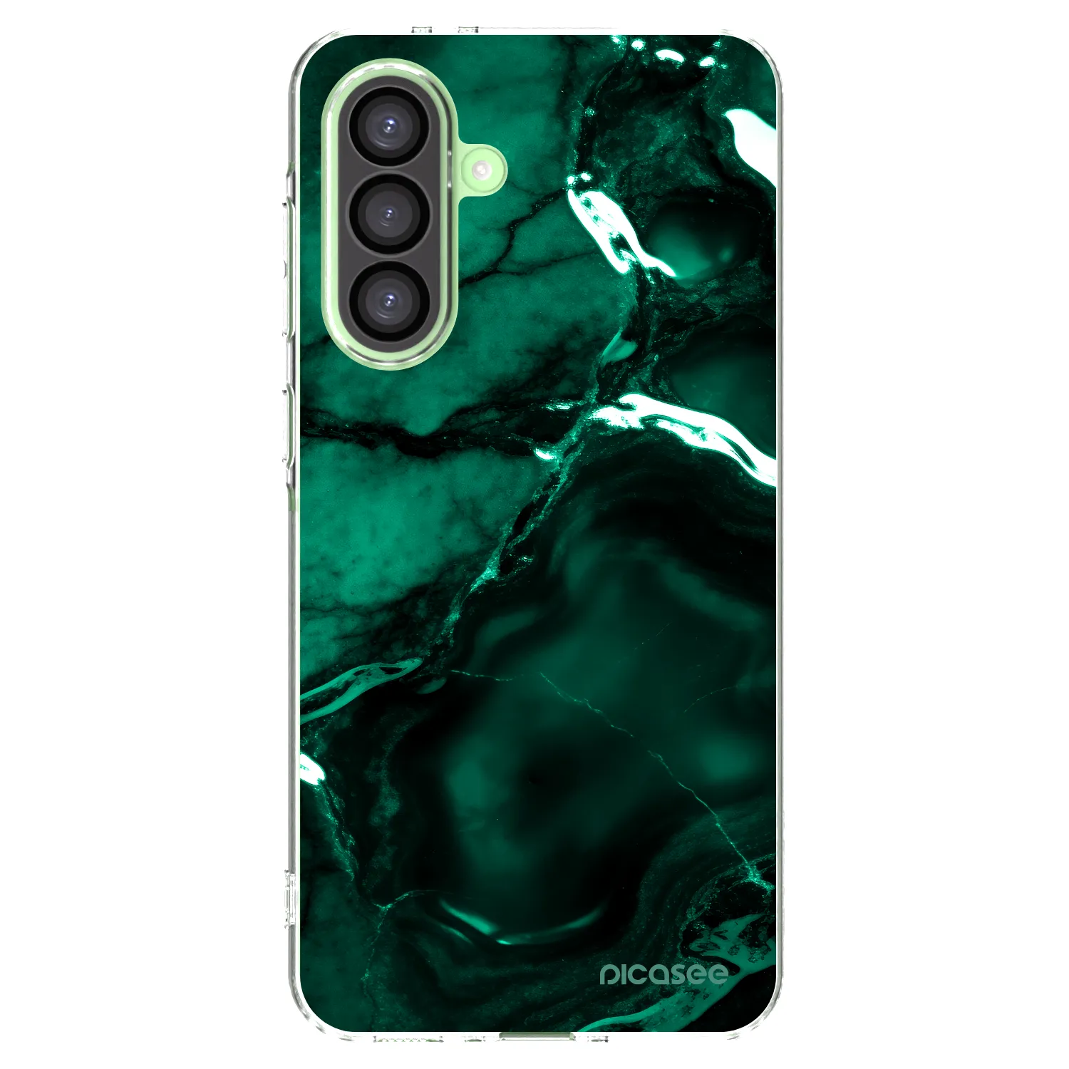 Picasee silikónový prehľadný obal pre Samsung Galaxy A26 5G A266B - Dark emerald