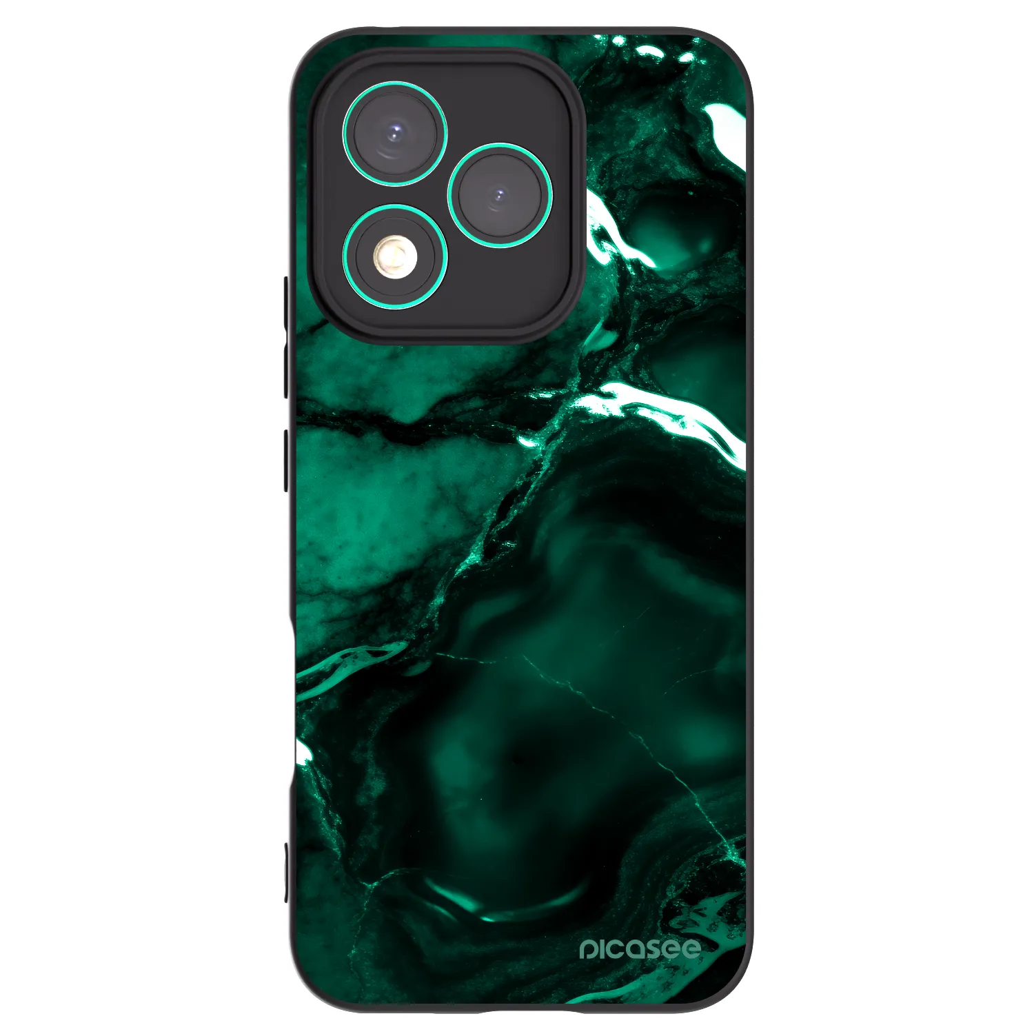 Picasee silikónový čierny obal pre Honor 400 Lite 5G - Dark emerald