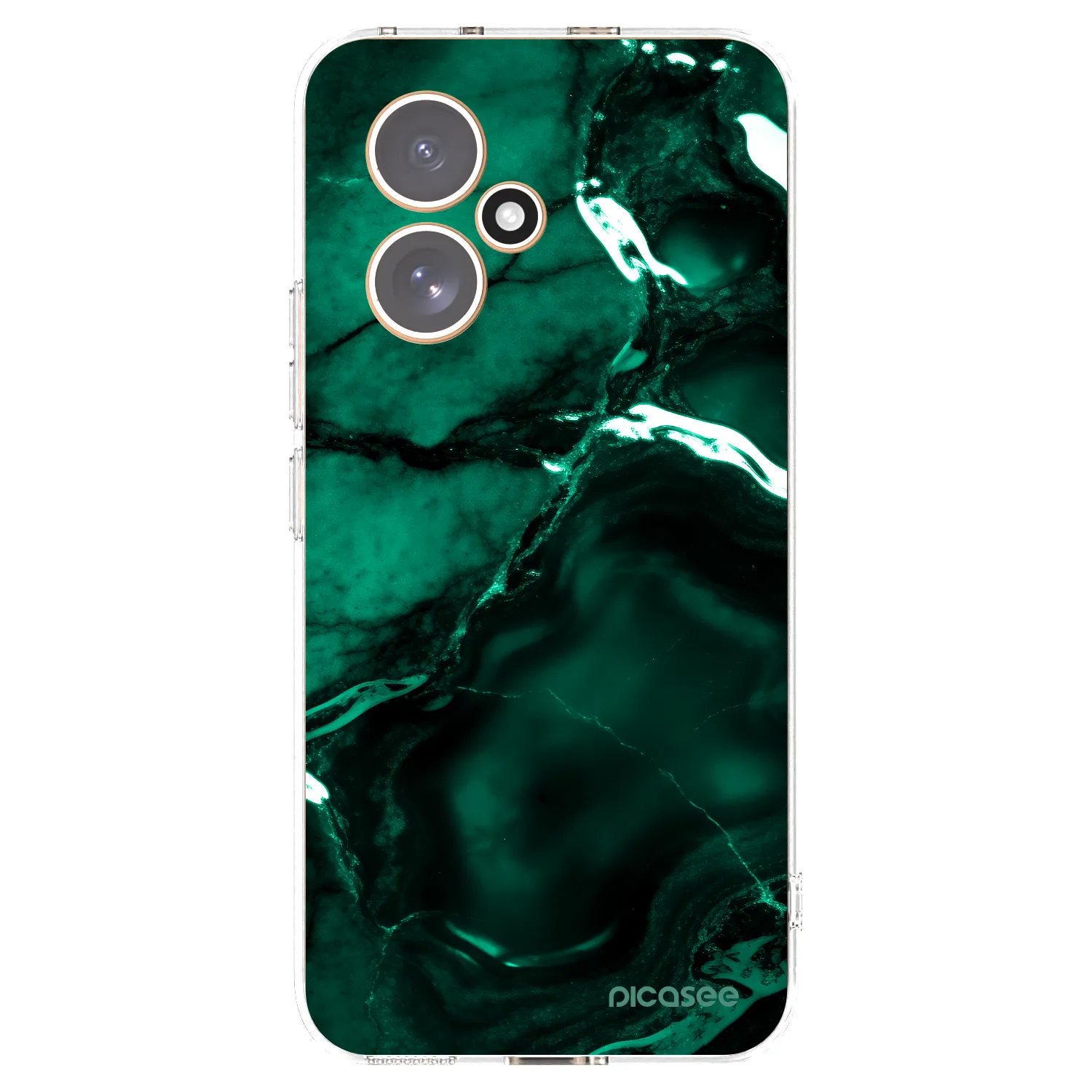 Picasee silikónový prehľadný obal pre Honor 400 5G - Dark emerald