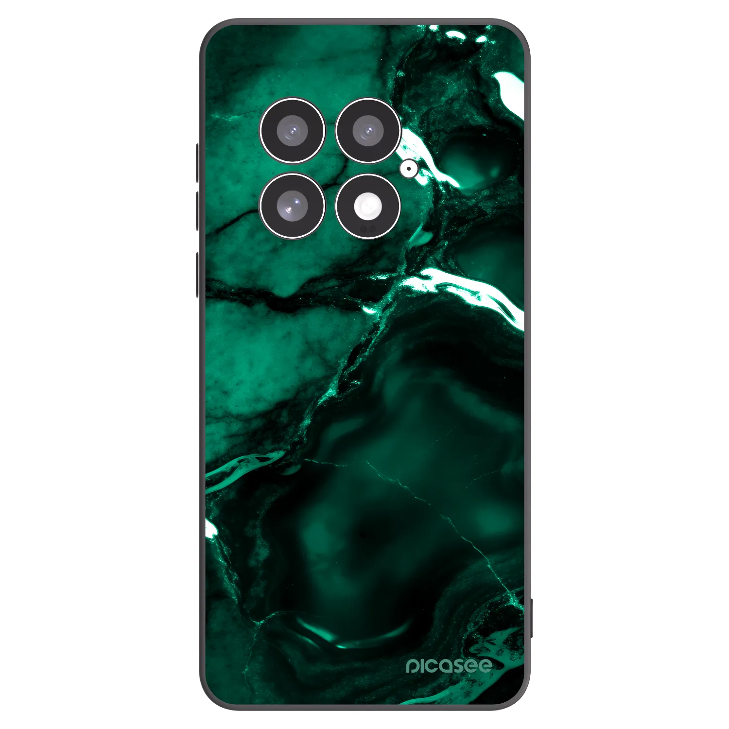 Picasee silikónový čierny obal pre OnePlus 13 5G - Dark emerald