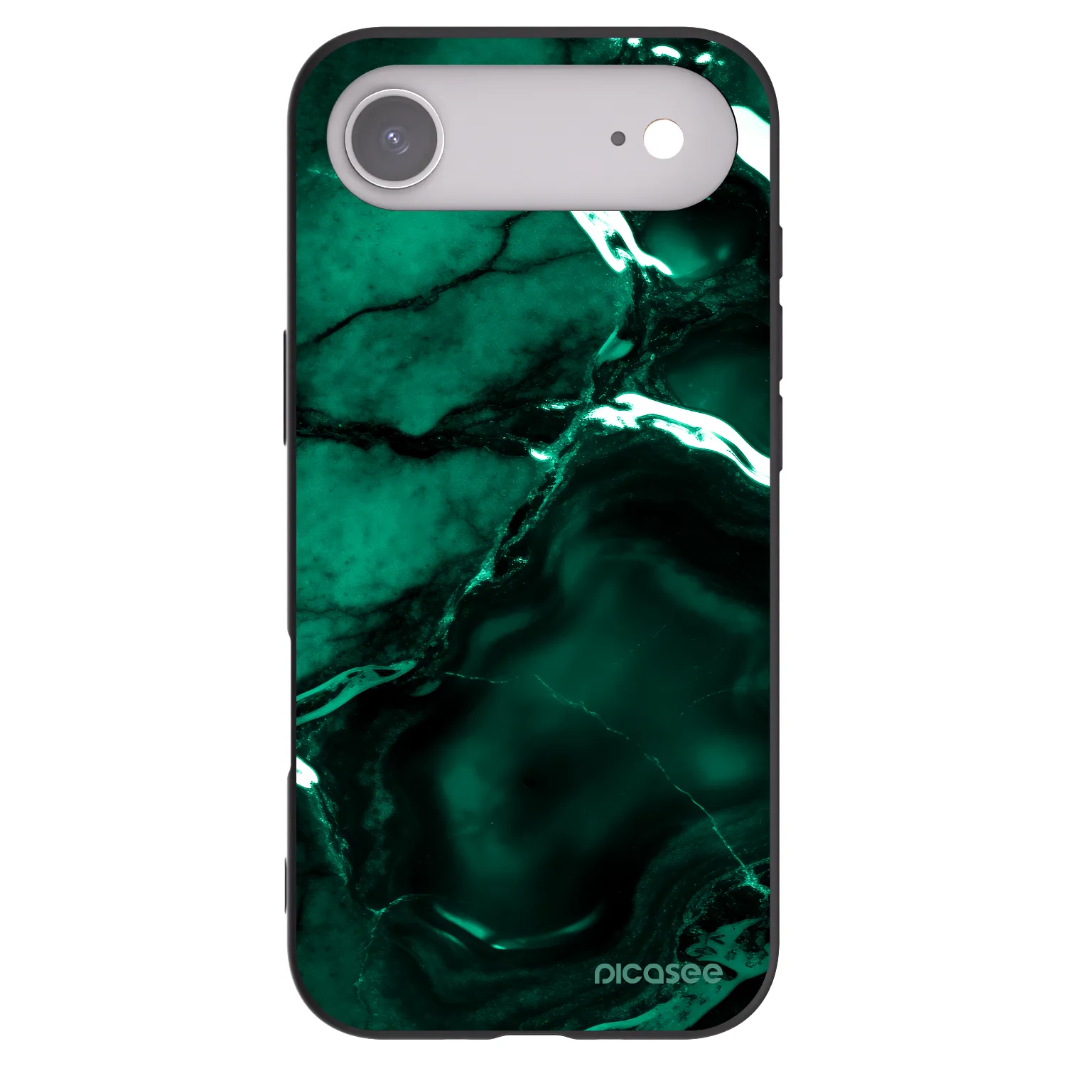 Picasee silikónový čierny obal pre Apple iPhone Air - Dark emerald