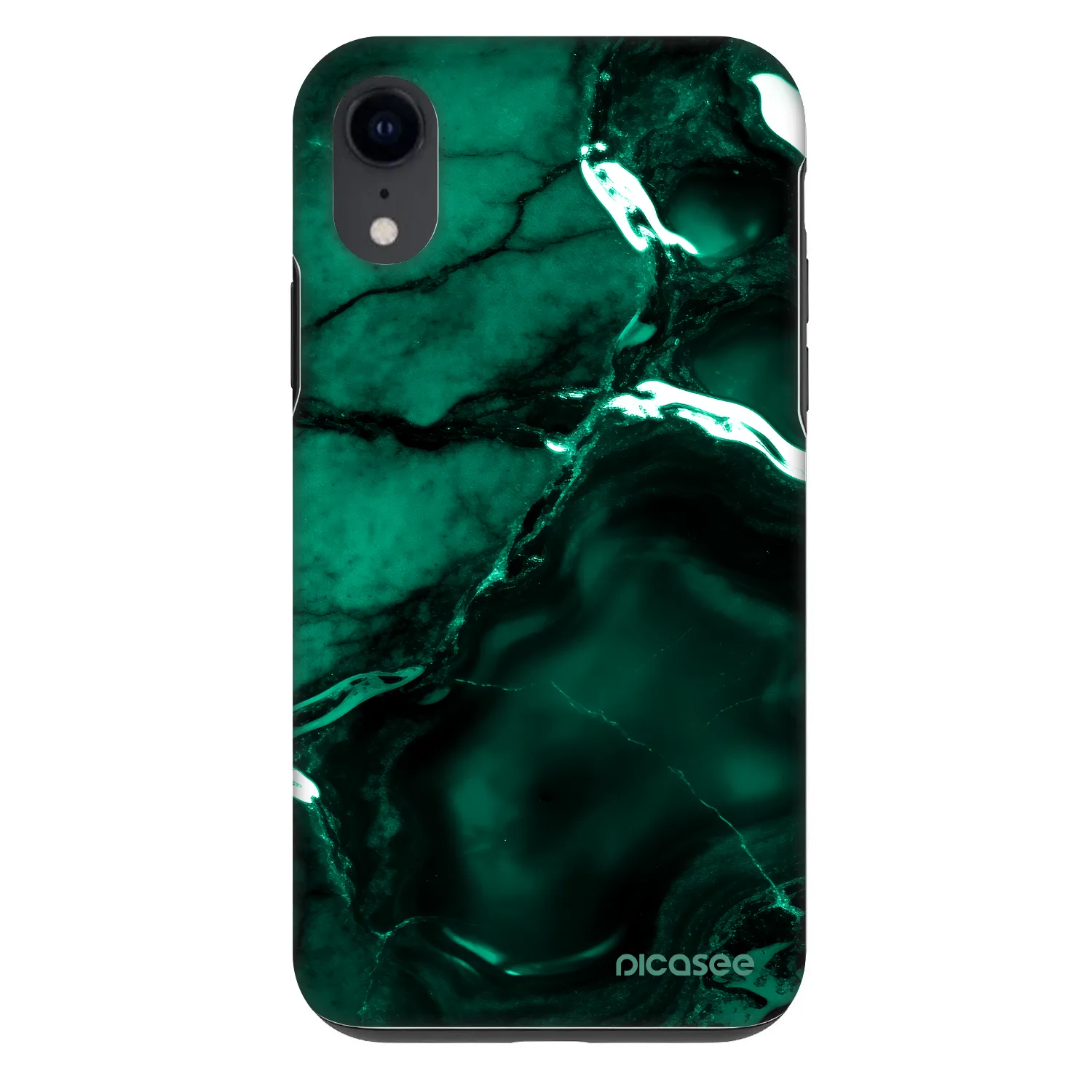 Picasee Fashion Case pre Apple iPhone XR - Dark emerald