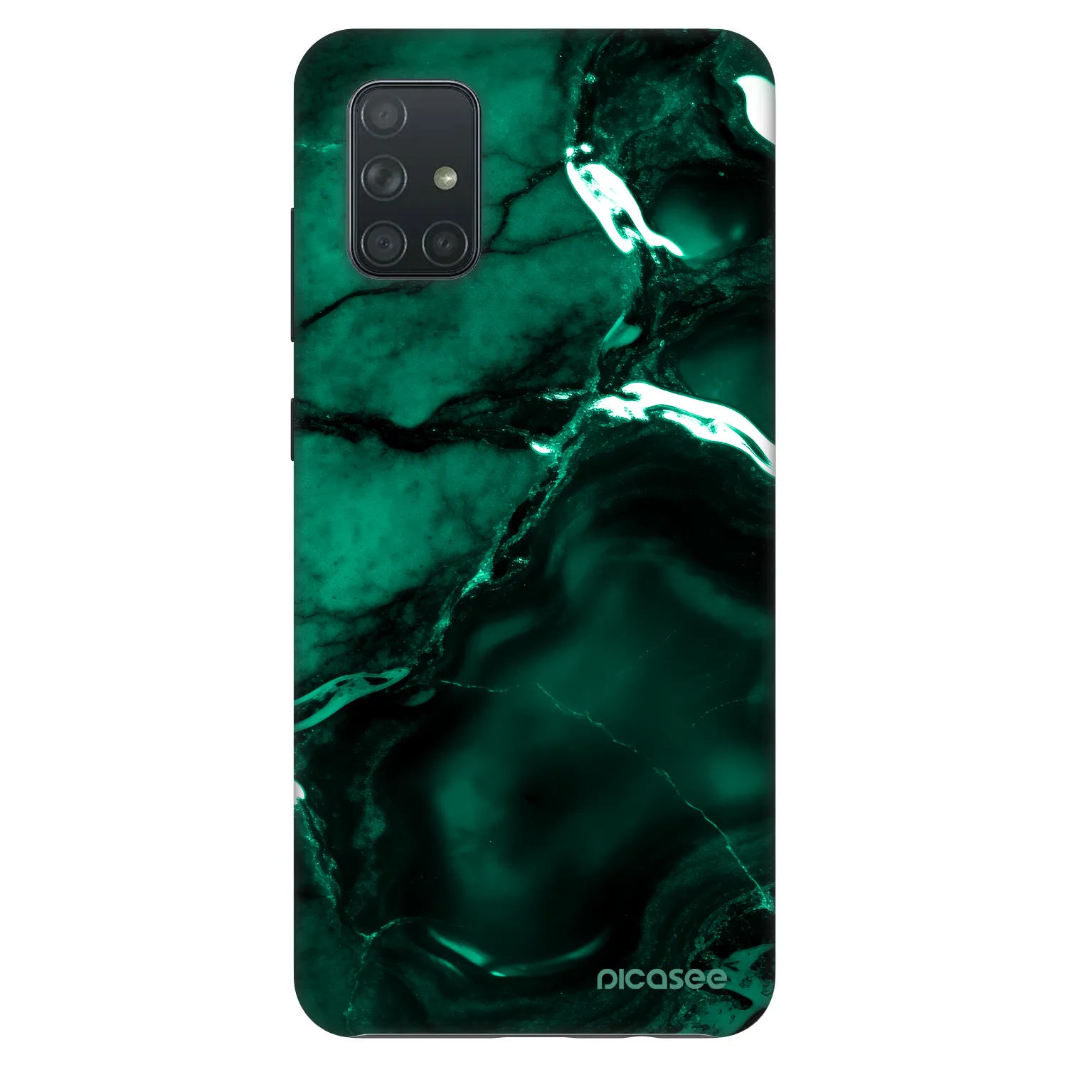 Picasee Fashion Case pre Samsung Galaxy A71 A715F - Dark emerald
