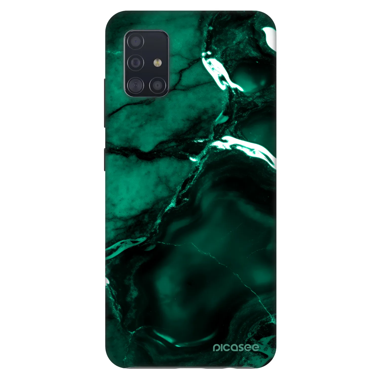 Picasee Fashion Case pre Samsung Galaxy A51 A515F - Dark emerald