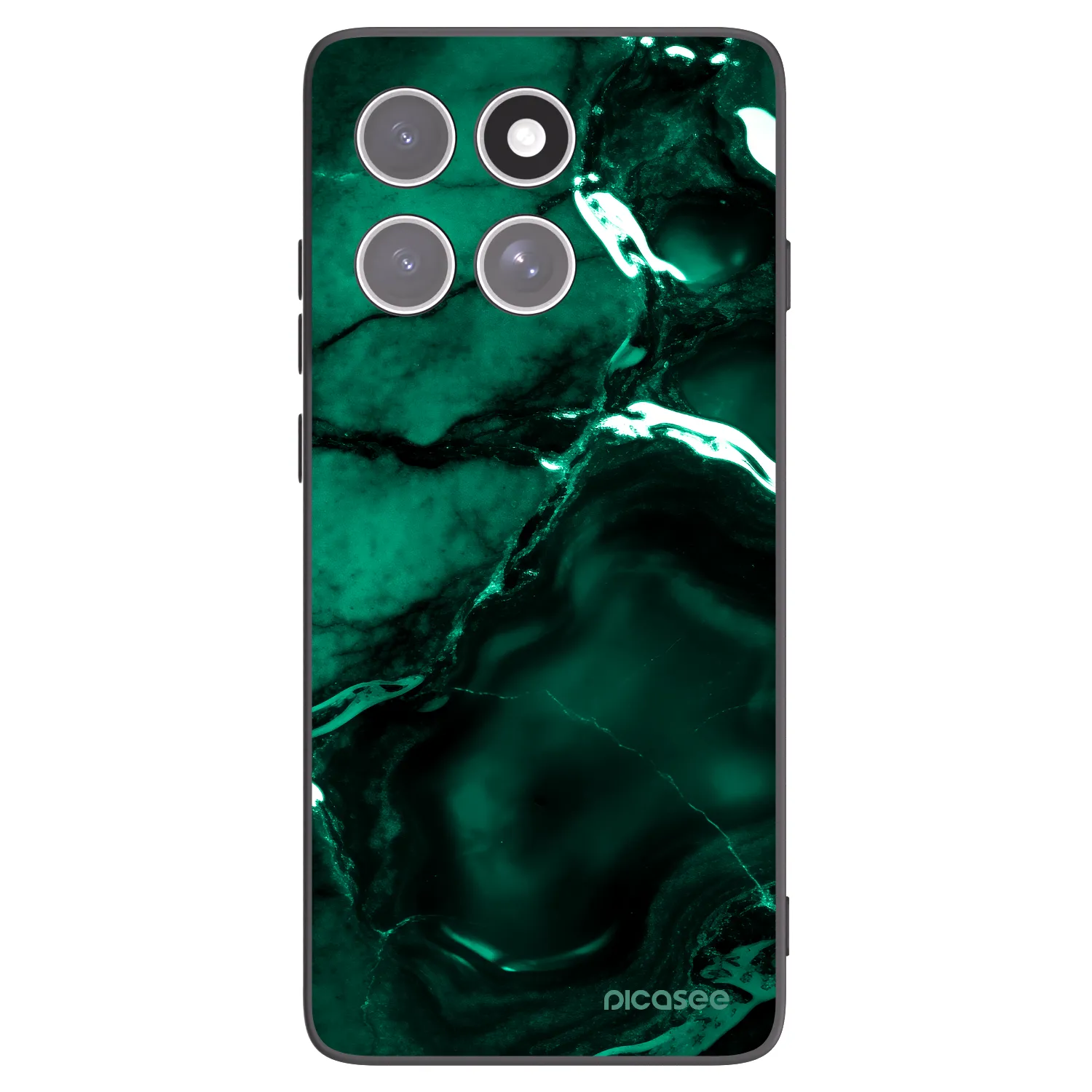Picasee silikónový čierny obal pre Motorola Edge 60 Pro - Dark emerald