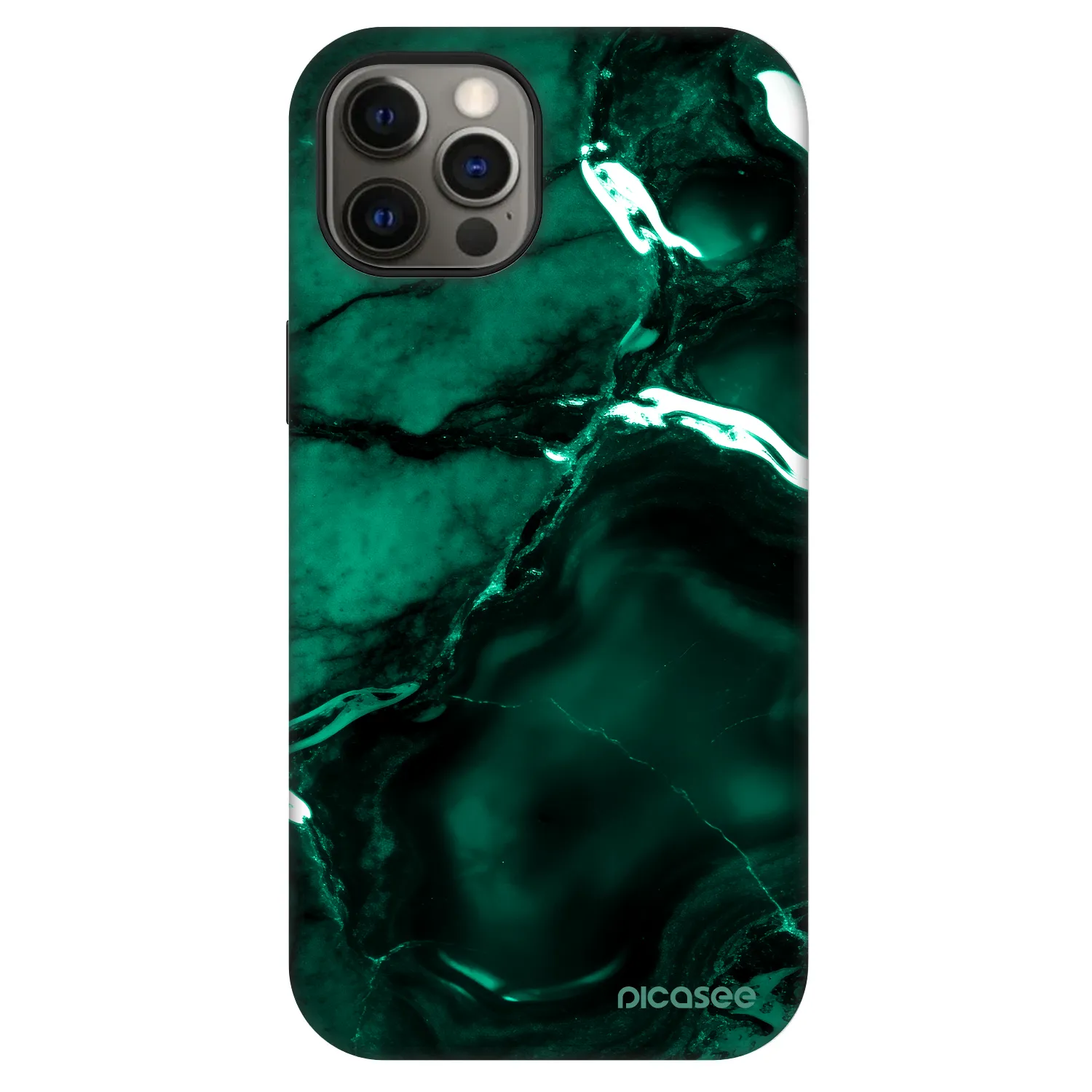 Picasee Fashion Case MagSafe pre Apple iPhone 12 - Dark emerald
