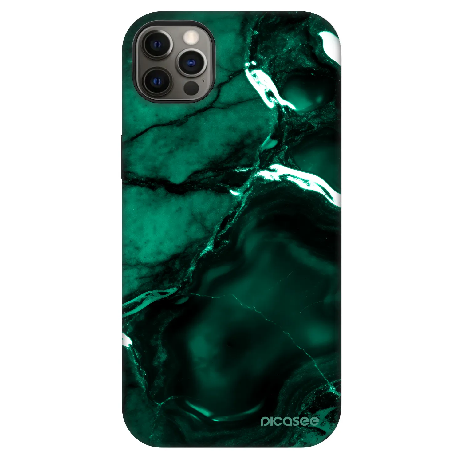Picasee Fashion Case MagSafe pre Apple iPhone 12 Pro Max - Dark emerald