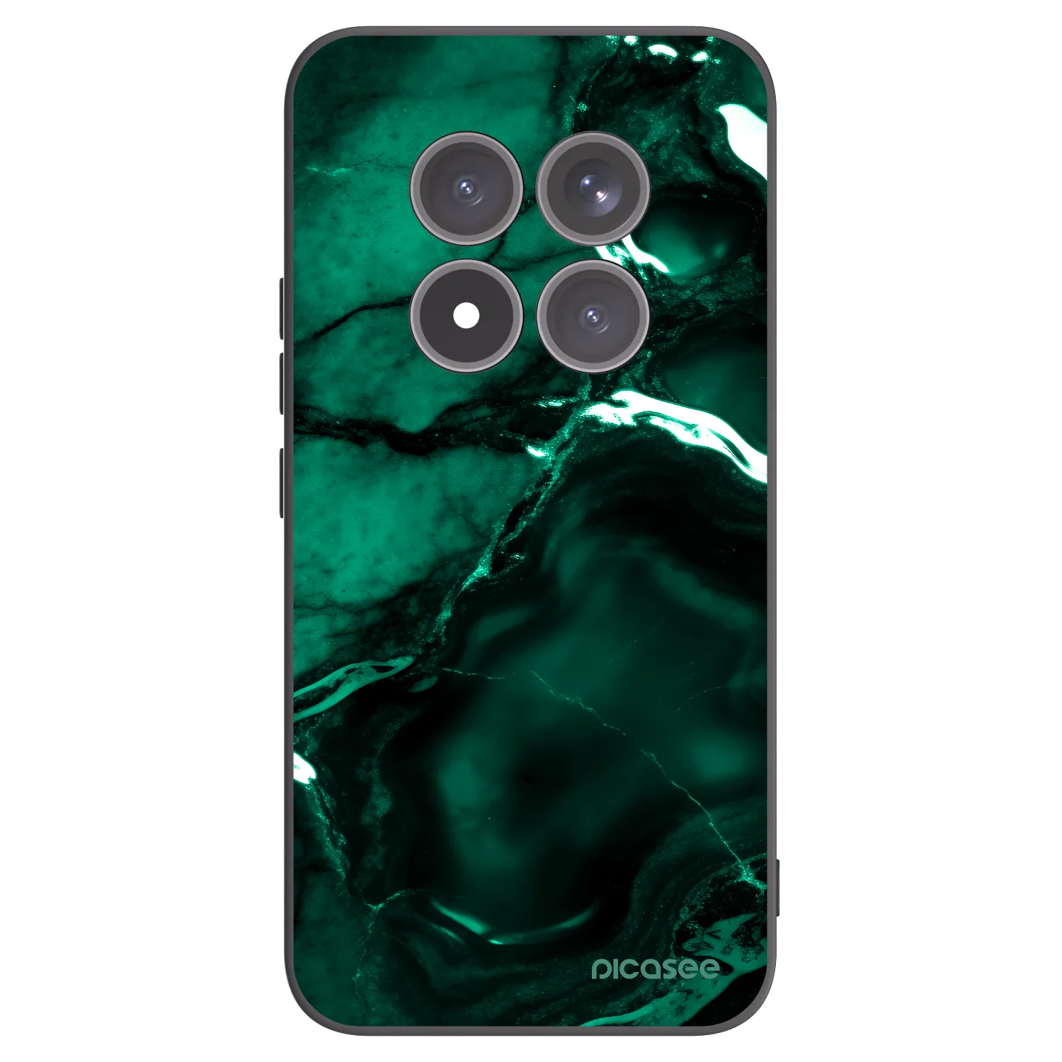 Picasee silikónový čierny obal pre Xiaomi Redmi Note 15 Pro+ - Dark emerald