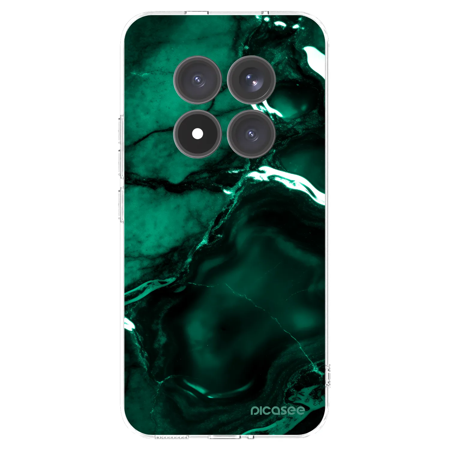 Picasee silikónový prehľadný obal pre Xiaomi Redmi Note 15 Pro+ - Dark emerald