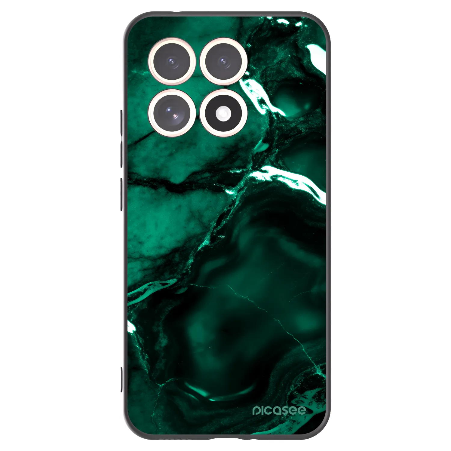 Picasee silikónový čierny obal pre Xiaomi 15T - Dark emerald