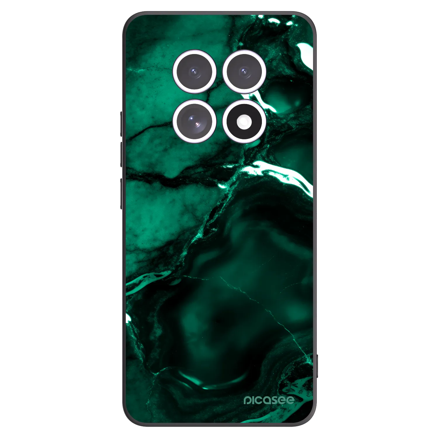 Picasee silikónový čierny obal pre Xiaomi Redmi Note 15 4G - Dark emerald
