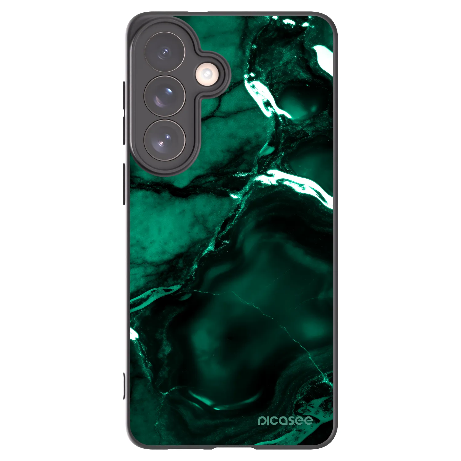 Picasee silikónový čierny obal pre Samsung Galaxy S26+ - Dark emerald
