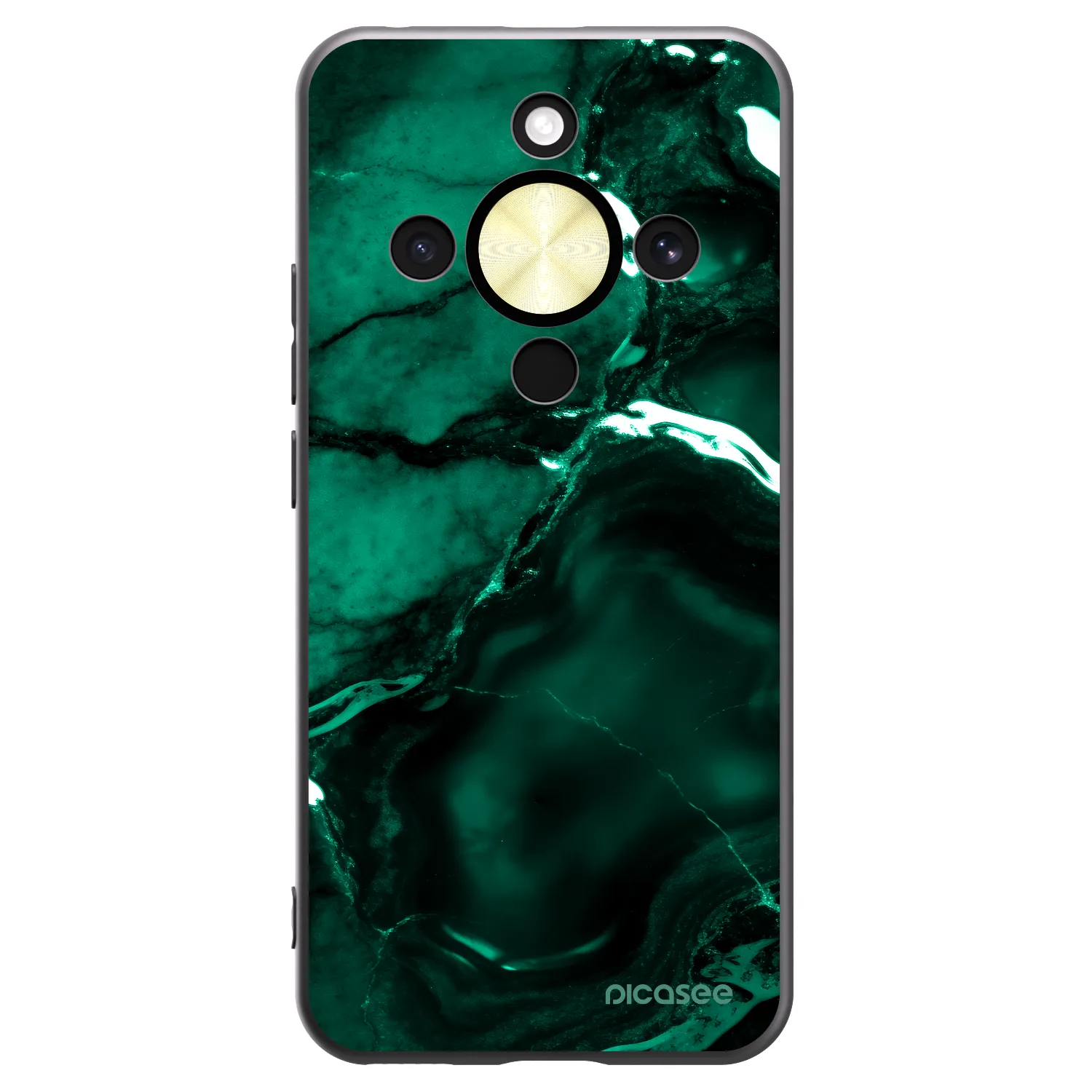 Picasee silikónový čierny obal pre Honor Magic8 Lite 5G - Dark emerald