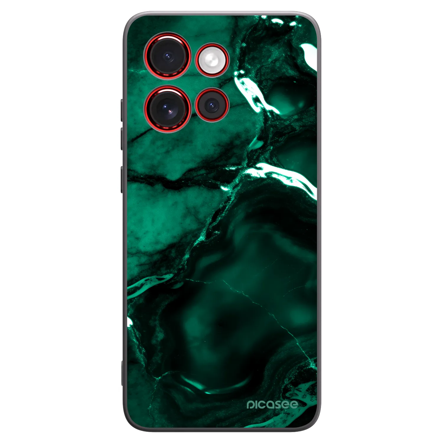 Picasee silikónový čierny obal pre Motorola Edge 60 Neo 5G - Dark emerald