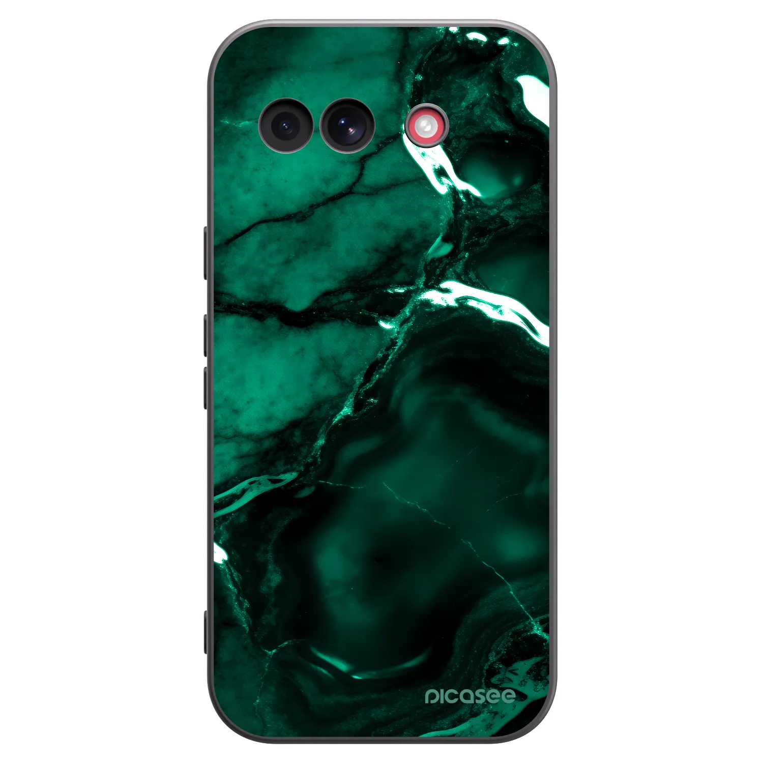 Picasee silikónový čierny obal pre Google Pixel 10a - Dark emerald