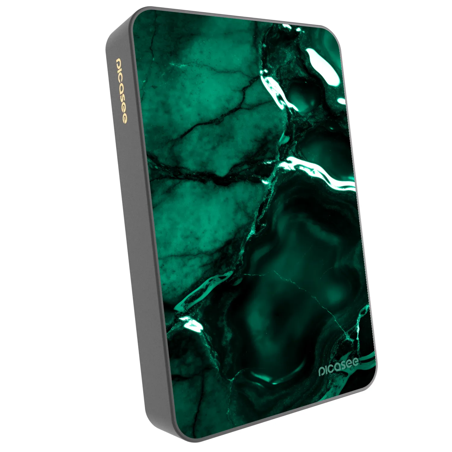 Picasee Powerbanka s MagSafe 10 000 mAh Šedá - Dark emerald