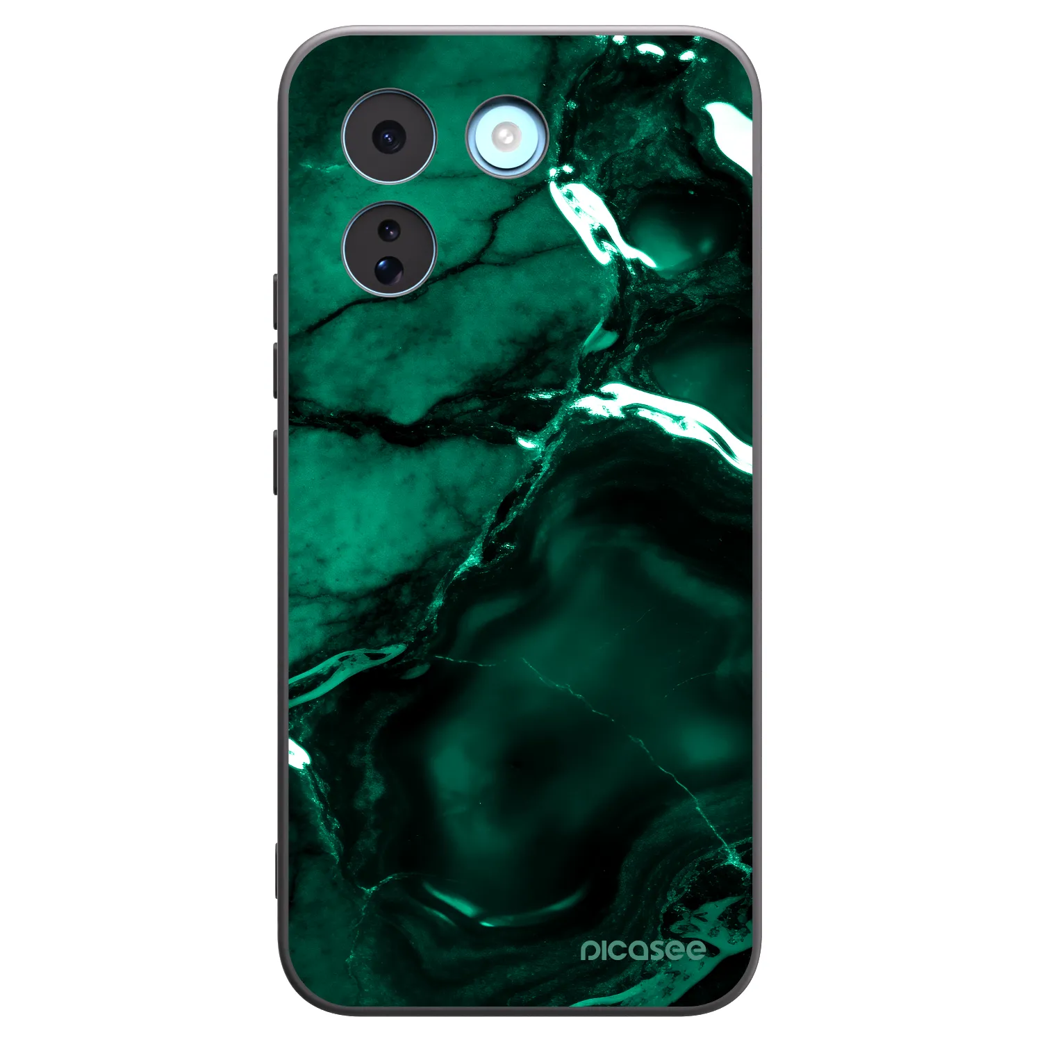Picasee silikónový čierny obal pre Xiaomi Redmi Note 17 Pro MAX 5G - Dark emerald