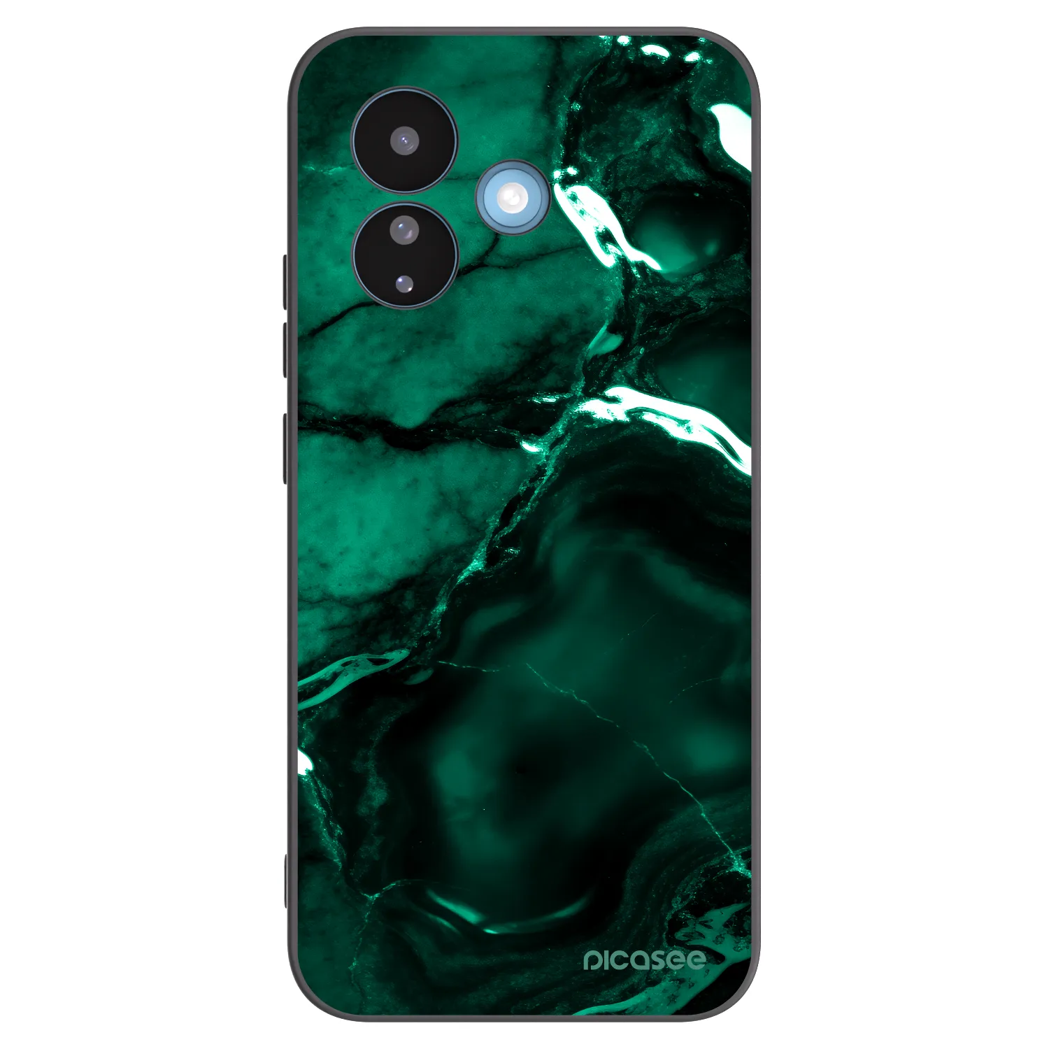 Picasee silikónový čierny obal pre Xiaomi Redmi Note 17 Pro 5G - Dark emerald