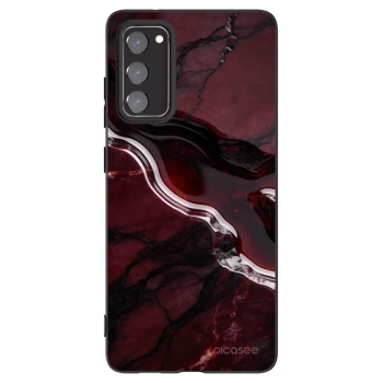 Picasee silikónový čierny obal pre Samsung Galaxy S20 FE - Cherry stone
