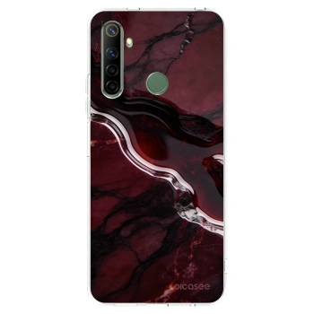 Picasee silikónový prehľadný obal pre Realme 6i - Cherry stone