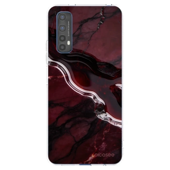 Picasee silikónový prehľadný obal pre Realme 7 - Cherry stone