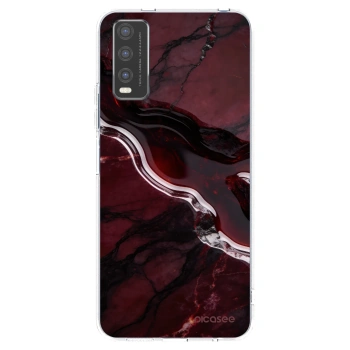 Picasee silikónový prehľadný obal pre Vivo Y20s - Cherry stone