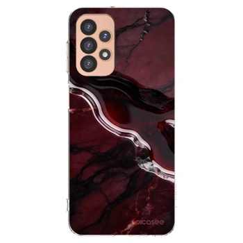 Picasee silikónový prehľadný obal pre Samsung Galaxy A23 A236B 5G - Cherry stone