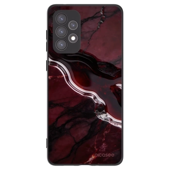 Picasee silikónový čierny obal pre Samsung Galaxy A73 5G - Cherry stone