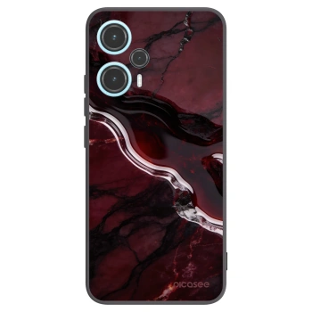 Picasee silikónový čierny obal pre Xiaomi Poco F5 - Cherry stone