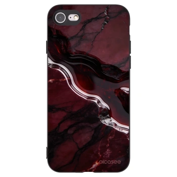 Picasee silikónový čierny obal pre Apple iPhone 7 - Cherry stone