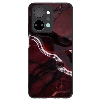 Picasee silikónový čierny obal pre Honor X7a - Cherry stone