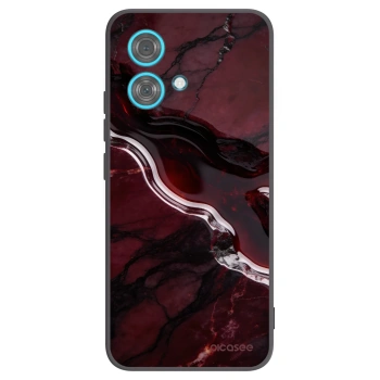 Picasee silikónový čierny obal pre Motorola Edge 40 Neo - Cherry stone