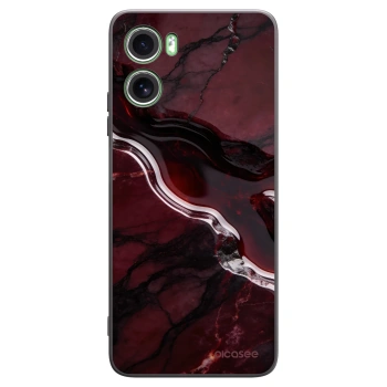 Picasee silikónový čierny obal pre Motorola Moto G06 - Cherry stone