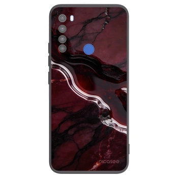 Picasee silikónový čierny obal pre Xiaomi Redmi Note 8T - Cherry stone