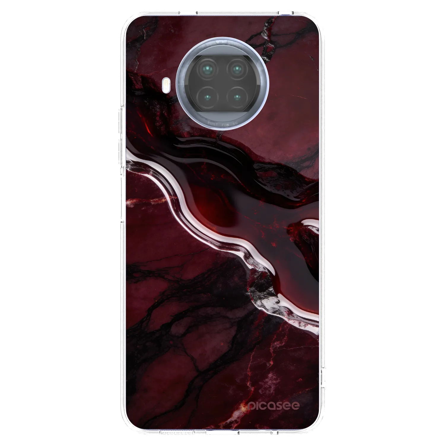 Picasee silikónový prehľadný obal pre Xiaomi Mi 10T Lite - Cherry stone