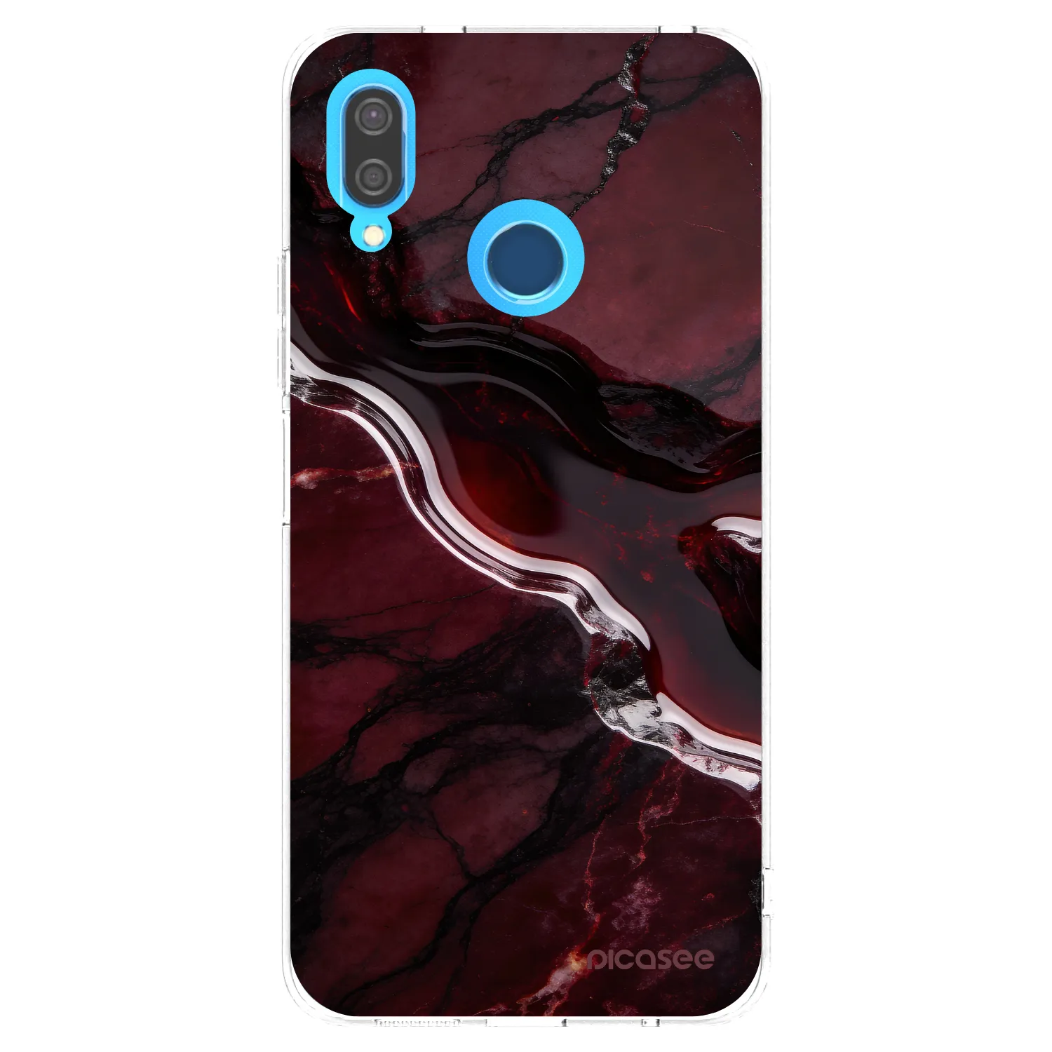 Picasee silikónový prehľadný obal pre Huawei P20 Lite - Cherry stone