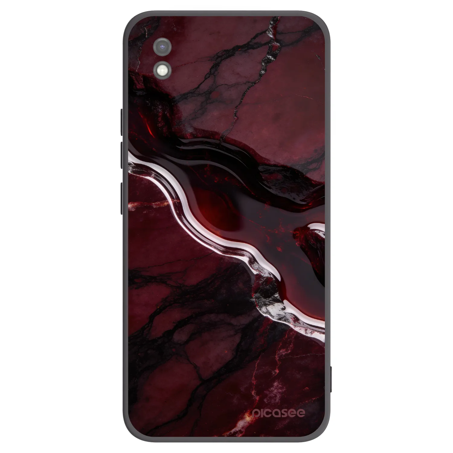 Picasee silikónový čierny obal pre Xiaomi Redmi 9AT - Cherry stone