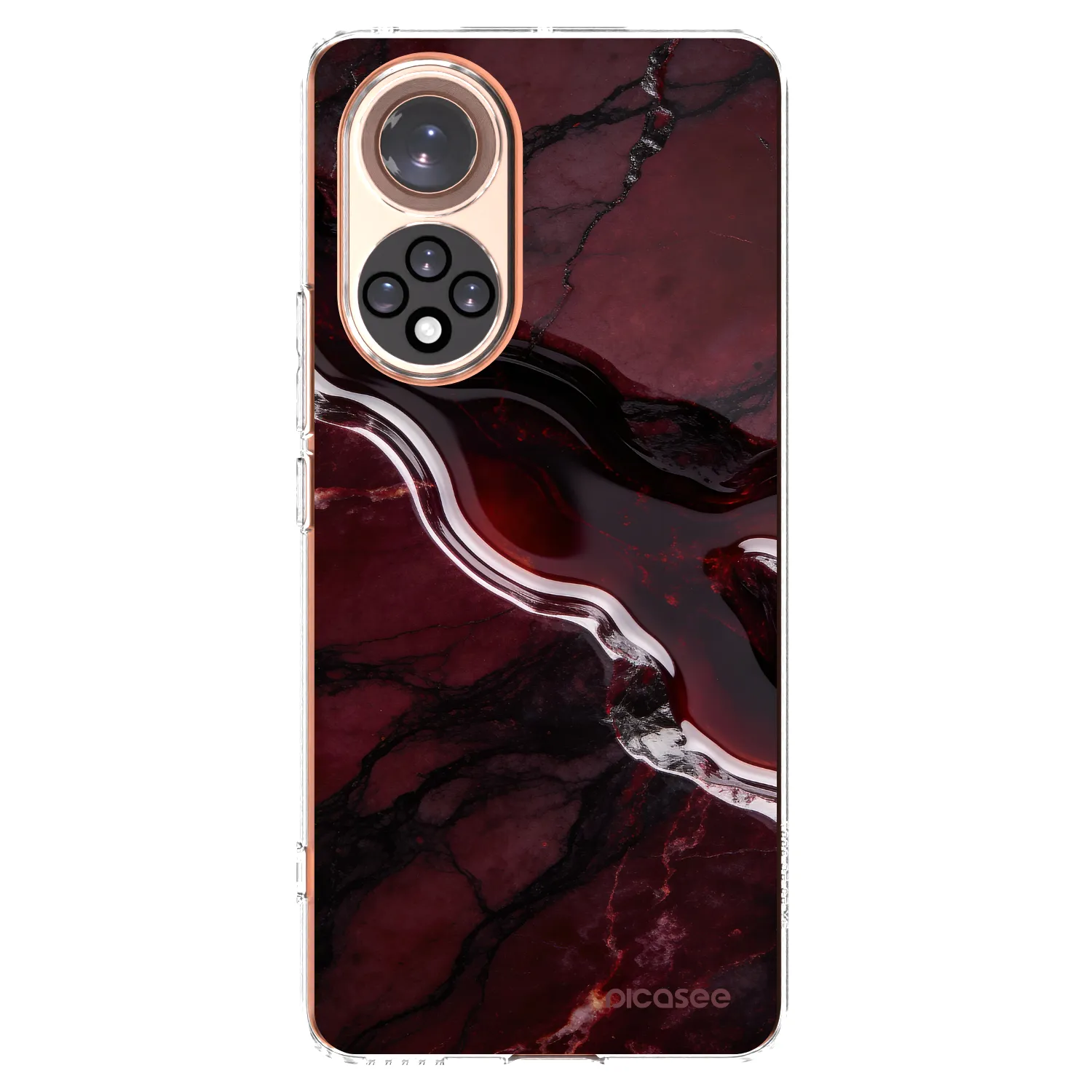 Picasee silikónový prehľadný obal pre Huawei Nova 9 - Cherry stone