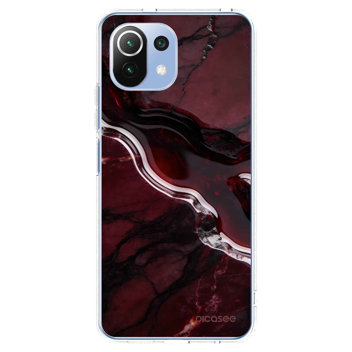 Picasee silikónový prehľadný obal pre Xiaomi 11 Lite 5G NE - Cherry stone