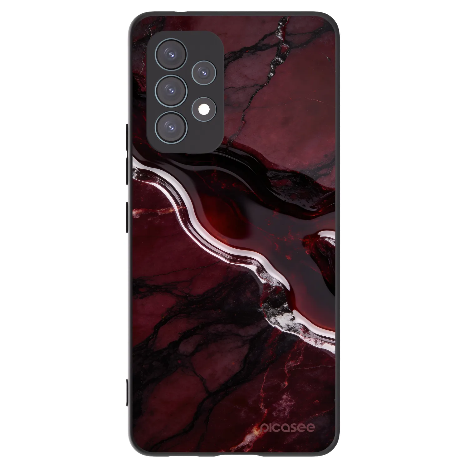 Picasee silikónový čierny obal pre Samsung Galaxy A53 5G A536 - Cherry stone